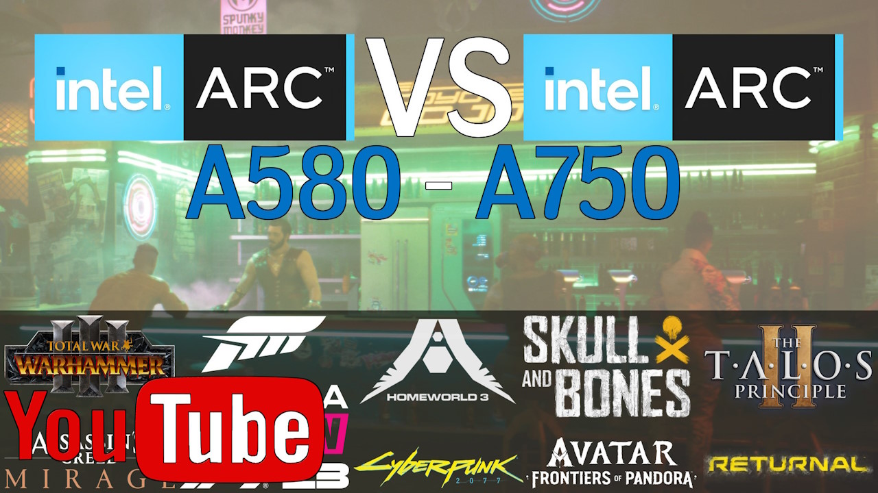 Intel ARC A580 -VS- Intel ARC A750