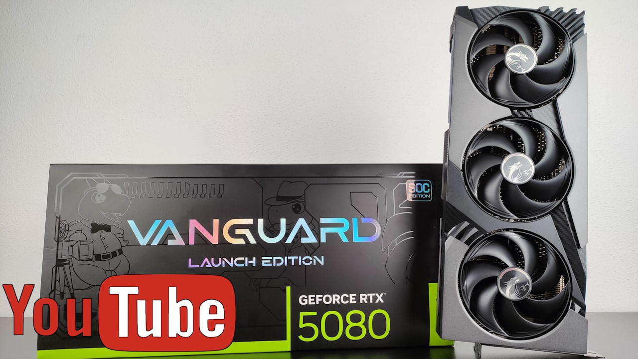 Nvidia GeForce RTX 5080 - MSI Vanguard SOC Launch Edition